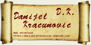 Danijel Kračunović vizit kartica